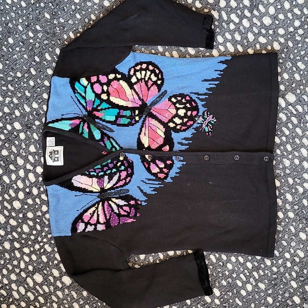 SALE!! Vintage Storybook Knits "Monarch Wings" Sweater NWOT!